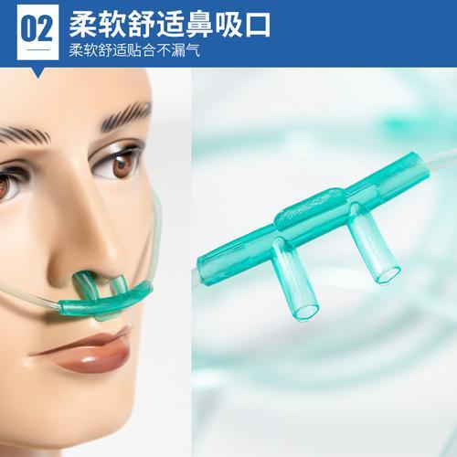 氧气管的正确戴法