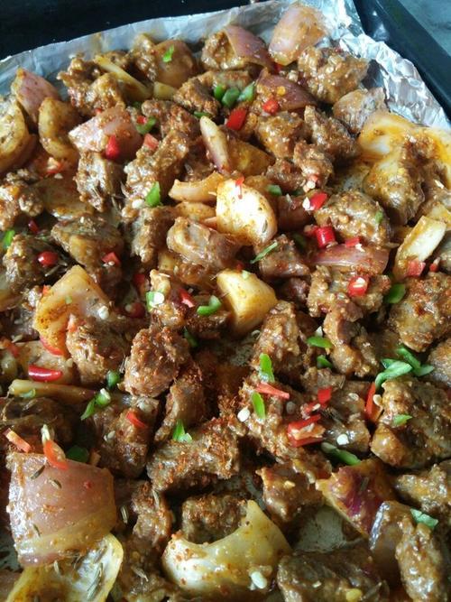 烤箱烤羊肉块做法