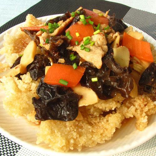 阳城锅巴肉片的做法