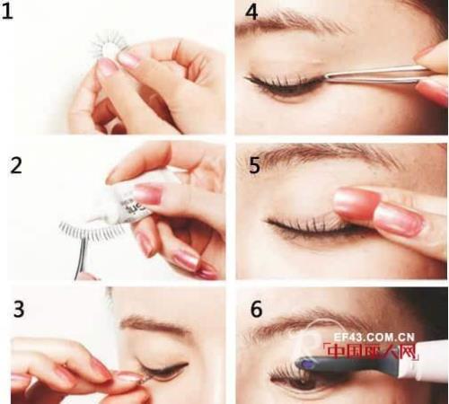 一条睫毛怎么贴