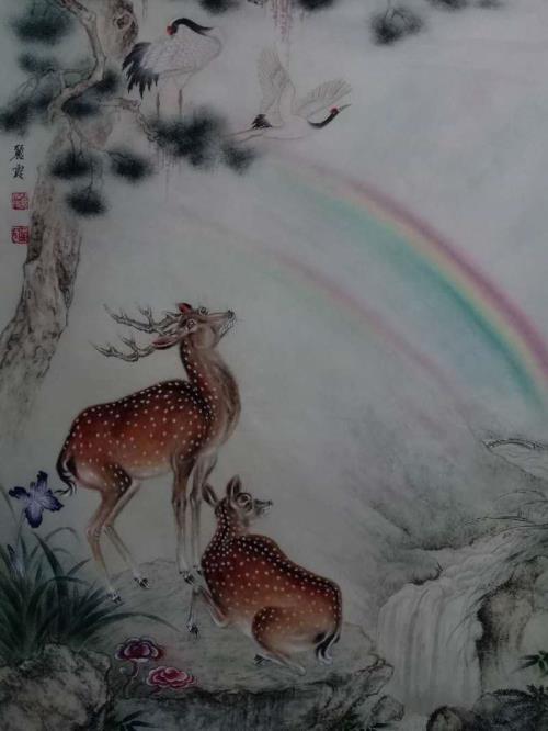 鹤鹿同春是什么意思