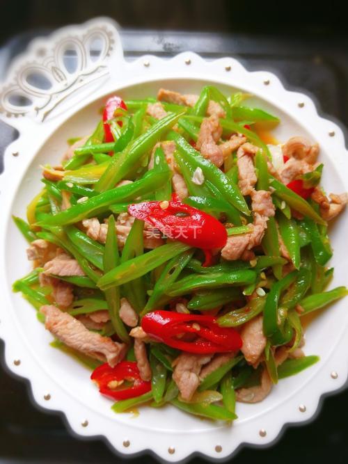 四川正宗四季豆炒肉