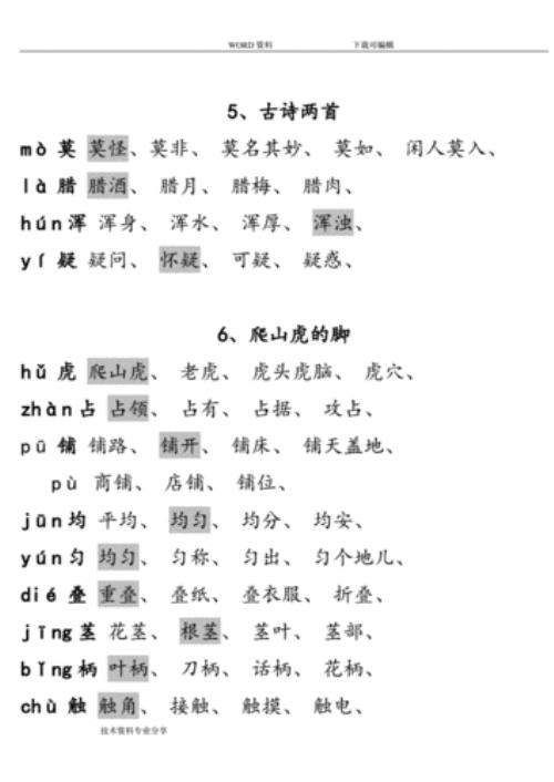 zαng第四声组词