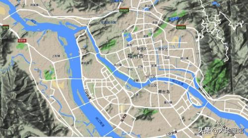 闽江流域地图位置