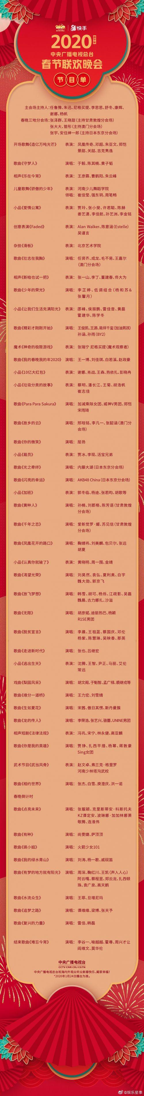 沈腾2023年春晚节目单时间