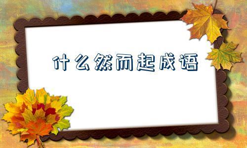 什么然有什么的成语