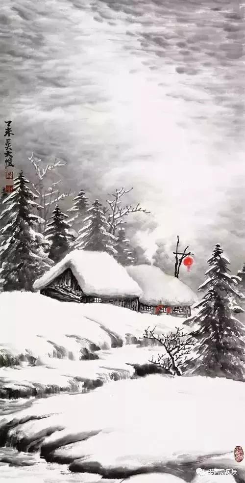 我有幅雪景的画能在家挂吗
