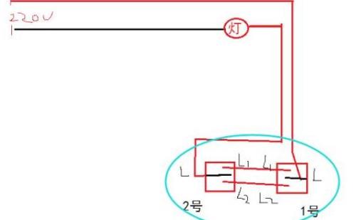 两控一灯开关接法控制零线