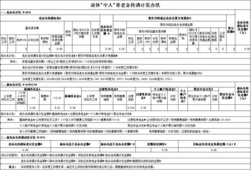 退休金视同缴费计算方法
