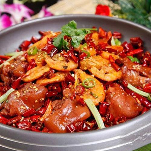 干锅牛蹄花的正宗做法