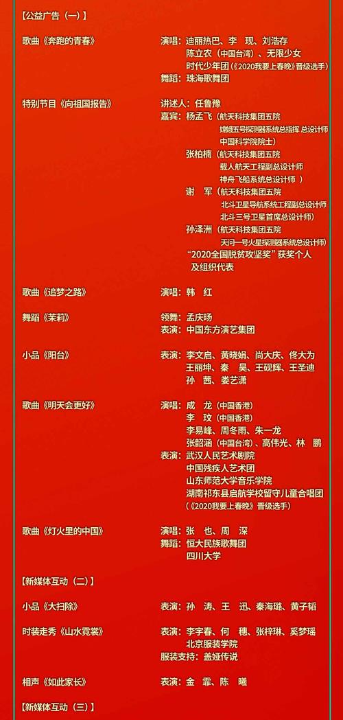 河南春晚节目单官宣时间