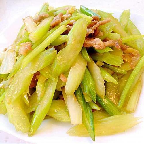 西芹炒肉最正宗的做法