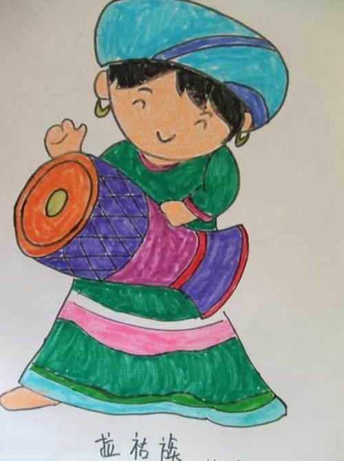 56民族画简单又好看