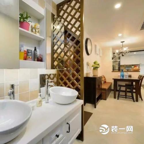 洗手盆在客厅怎么在一侧收纳