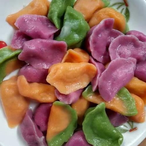 饺子粉五彩果蔬粉怎么和面