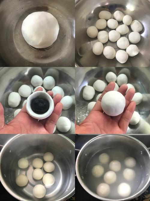小白菜汤圆的做法