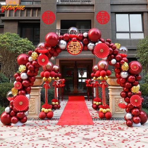 在农村办婚礼,大门口怎么布置
