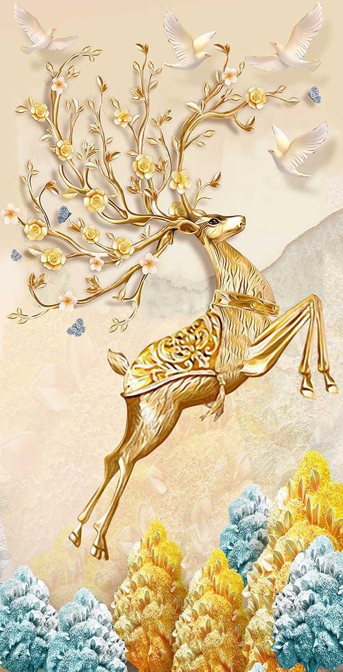 鹿与什么花搭配最佳
