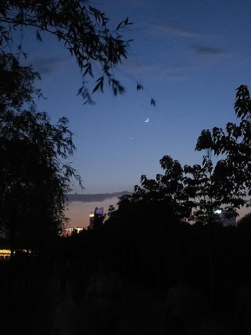 星月如钩造句