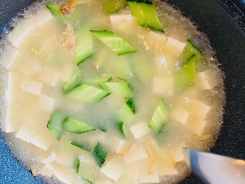 保定醋浇白玉豆腐汤的做法