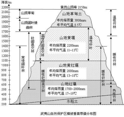 太行山东侧自然带的分布和原因