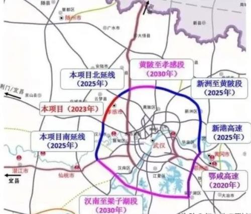 武汉六环江夏区经过哪些地方
