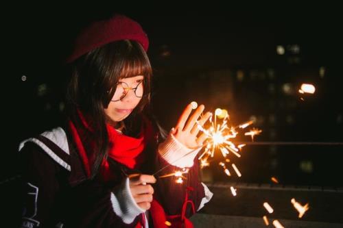 烟花仙女棒拍照技巧