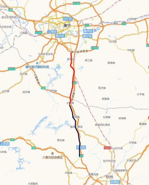 南宁到钦州有多远