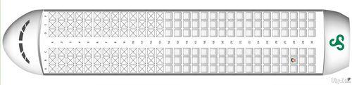 川航a321机翼在第几排