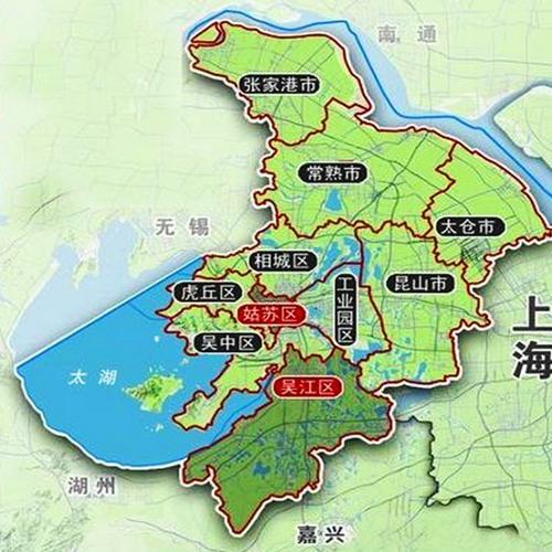 苏州市地图行政区划