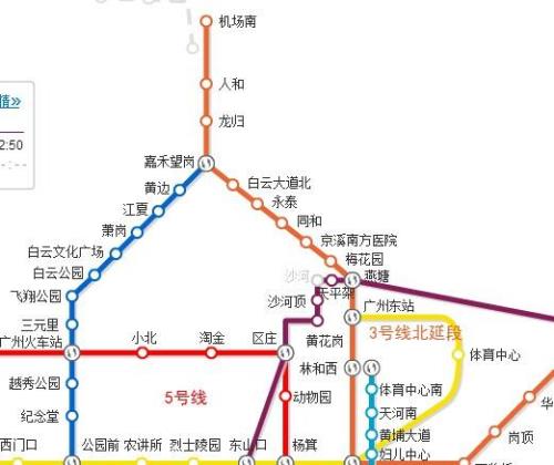 广州地铁3号线沿途景点