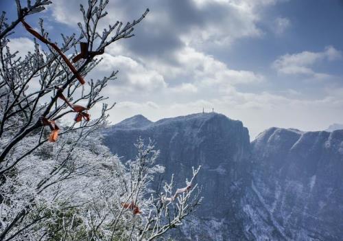 张家界天门山雪景2月有雪景吗