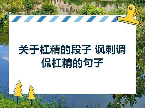 杠精代表什么数字