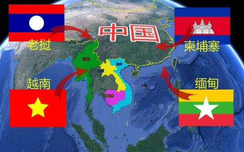 缅甸周边国家分布