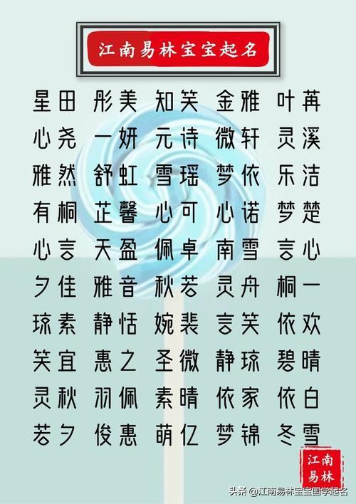 孩子名字洋气有涵养