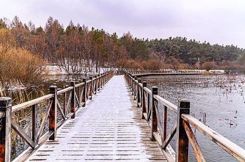 净月潭公园现在还有雪吗