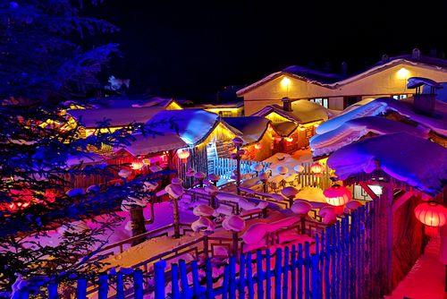 怎么拍夜景的雪