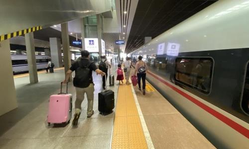 G1587/6 次列车在郑州东站几站台停靠