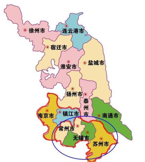 江苏上海地图分界线