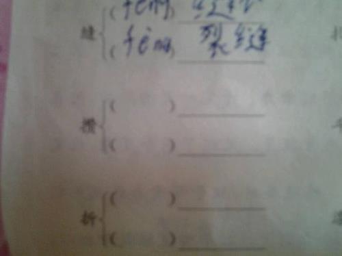 到的组词