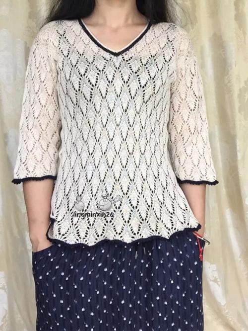 毛衣镂空花的织法